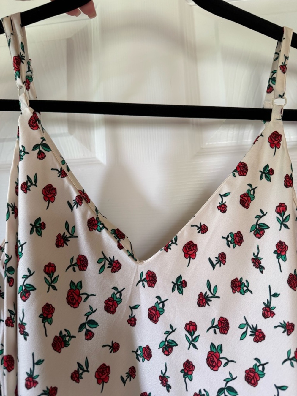 a new day Cream Slip Midi Dress with Red Rose Print - Picture 6 of 7